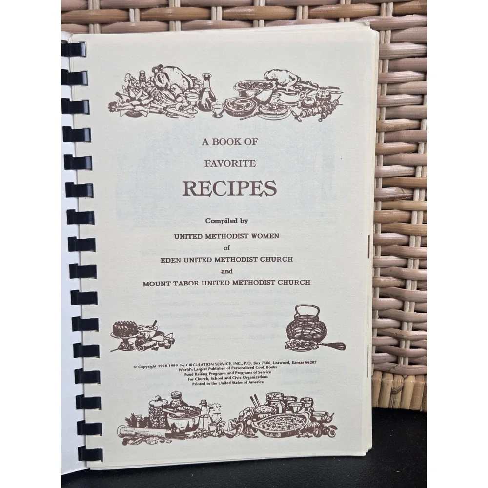 Eden United Methodist Church Mt. Tabor United Methodist Church Cookbook 1988‎